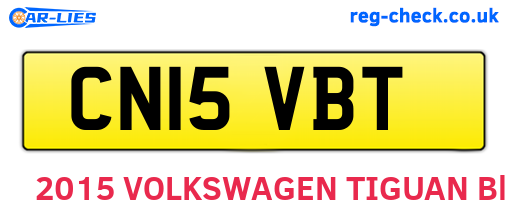 CN15VBT are the vehicle registration plates.