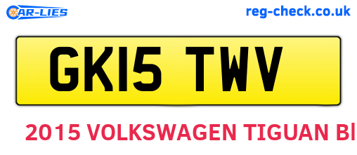 GK15TWV are the vehicle registration plates.