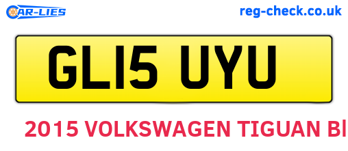 GL15UYU are the vehicle registration plates.
