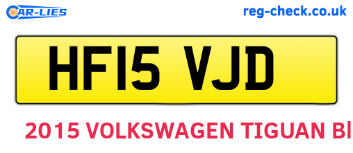 HF15VJD are the vehicle registration plates.