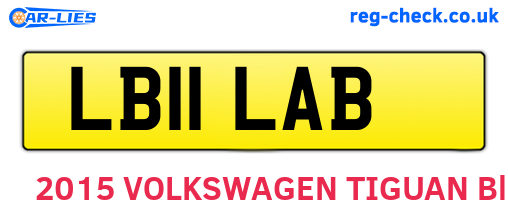LB11LAB are the vehicle registration plates.