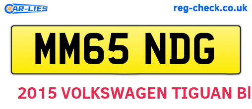 MM65NDG are the vehicle registration plates.