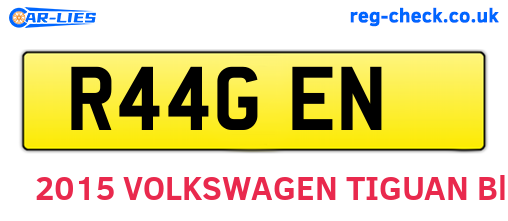 R44GEN are the vehicle registration plates.