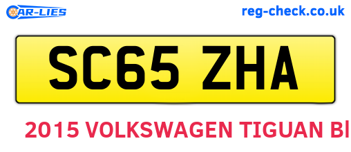 SC65ZHA are the vehicle registration plates.