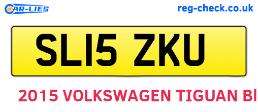 SL15ZKU are the vehicle registration plates.