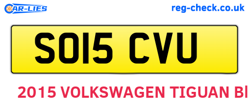 SO15CVU are the vehicle registration plates.
