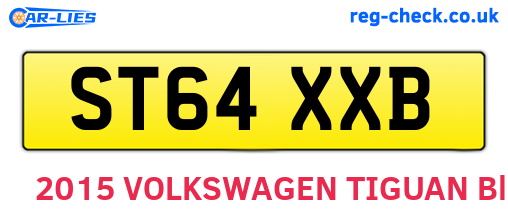 ST64XXB are the vehicle registration plates.
