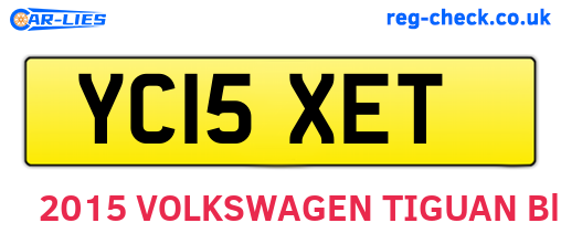 YC15XET are the vehicle registration plates.