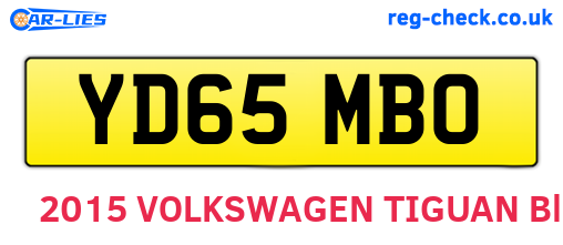 YD65MBO are the vehicle registration plates.