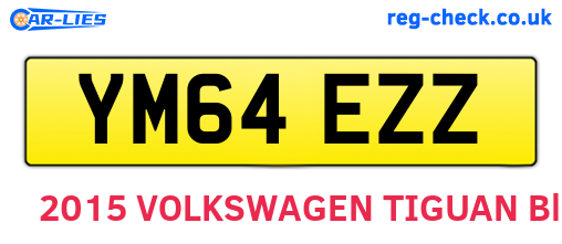 YM64EZZ are the vehicle registration plates.