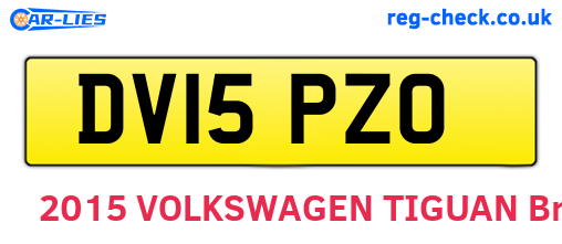 DV15PZO are the vehicle registration plates.