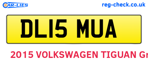 DL15MUA are the vehicle registration plates.