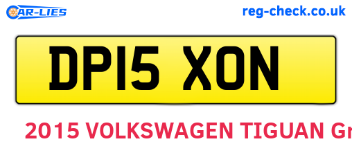 DP15XON are the vehicle registration plates.
