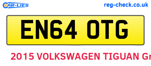 EN64OTG are the vehicle registration plates.