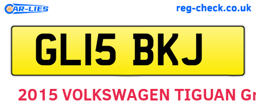GL15BKJ are the vehicle registration plates.