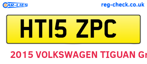 HT15ZPC are the vehicle registration plates.