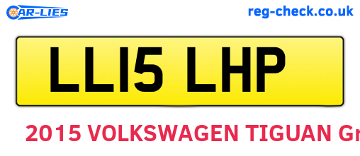 LL15LHP are the vehicle registration plates.