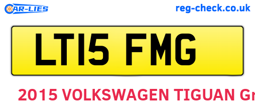LT15FMG are the vehicle registration plates.