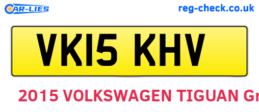 VK15KHV are the vehicle registration plates.