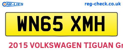 WN65XMH are the vehicle registration plates.