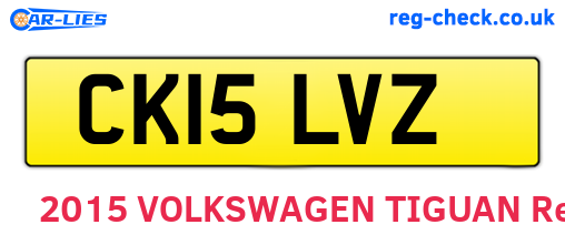 CK15LVZ are the vehicle registration plates.