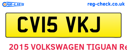CV15VKJ are the vehicle registration plates.