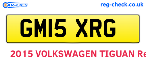 GM15XRG are the vehicle registration plates.