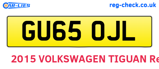 GU65OJL are the vehicle registration plates.