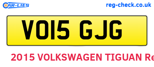 VO15GJG are the vehicle registration plates.