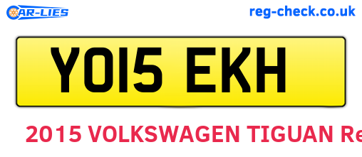 YO15EKH are the vehicle registration plates.