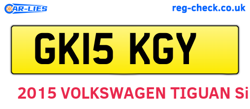 GK15KGY are the vehicle registration plates.
