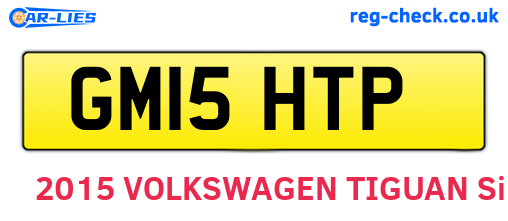 GM15HTP are the vehicle registration plates.