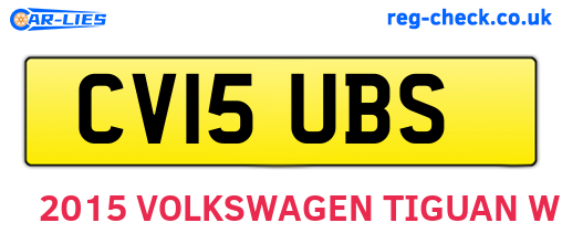 CV15UBS are the vehicle registration plates.