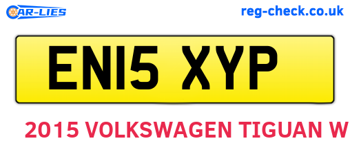 EN15XYP are the vehicle registration plates.