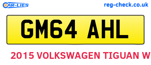 GM64AHL are the vehicle registration plates.