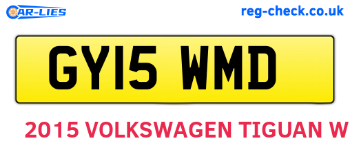 GY15WMD are the vehicle registration plates.