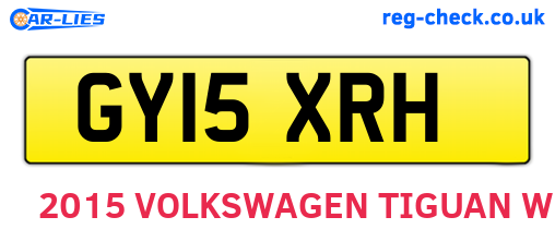 GY15XRH are the vehicle registration plates.