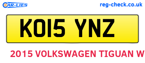 KO15YNZ are the vehicle registration plates.