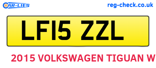 LF15ZZL are the vehicle registration plates.