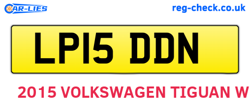 LP15DDN are the vehicle registration plates.