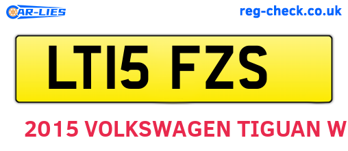 LT15FZS are the vehicle registration plates.