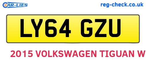 LY64GZU are the vehicle registration plates.