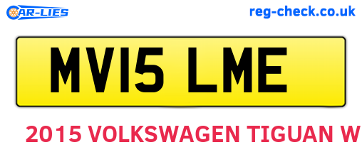 MV15LME are the vehicle registration plates.