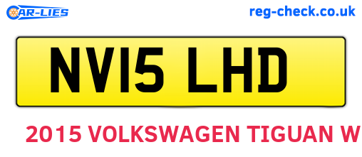 NV15LHD are the vehicle registration plates.