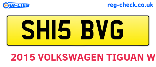 SH15BVG are the vehicle registration plates.