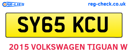 SY65KCU are the vehicle registration plates.