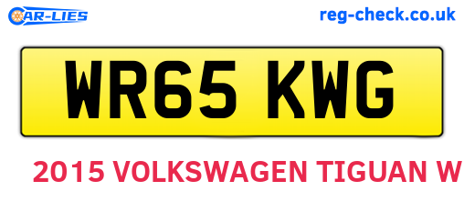 WR65KWG are the vehicle registration plates.