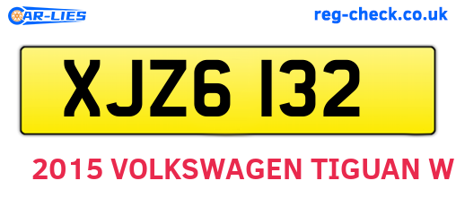 XJZ6132 are the vehicle registration plates.