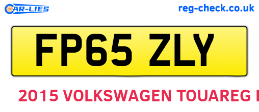 FP65ZLY are the vehicle registration plates.