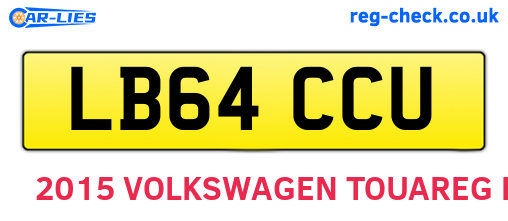 LB64CCU are the vehicle registration plates.